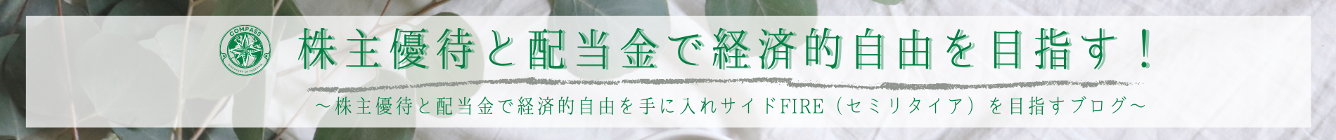 株主優待と配当金で経済的自由を目指す！